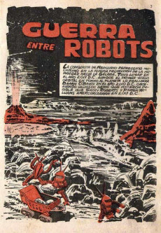 Extrait de Galaxia ilustrada -4- Guerra entre robots