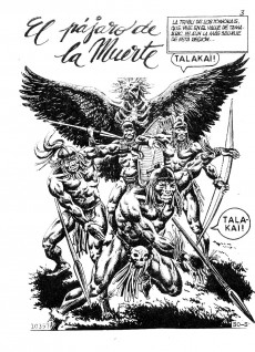 Extrait de Kalar (en espagnol - 1980 - Producciones editoriales S.A) -46- El pájaro de la muerte