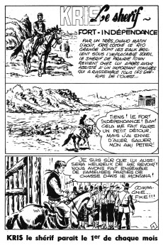 Extrait de Kris le shérif (puis Kriss) (Aventures et Voyages) -39- Fort Indépendance