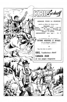 Extrait de Kris le shérif (puis Kriss) (Aventures et Voyages) -74- Le scorpion d'or