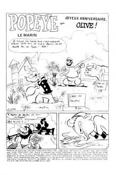 Extrait de Popeye le marin (Éditions Héritage) -13- Joyeux anniversaire Olive