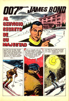 Extrait de James Bond 007 (Zig-Zag - 1968) -39- Al Servicio Secreto de su Majestad