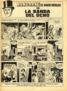 Extrait de Supercomics (Garbo - 1976) -8- Mandrake el Mago : Narda y los gatos/La banda del Ocho