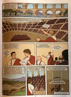 Extrait de Histoire de France en bande dessinée -3- La Gaule Romaine de la Pax romana aux invasions barbares 51 av J.-C./451