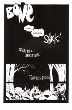 Extrait de Bone (Smith, chez Delcourt, en noir et blanc) -11- La couronne d'aiguilles