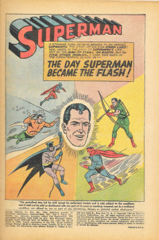Extrait de Action Comics (1938) -314- The Day Superman Became the Flash!