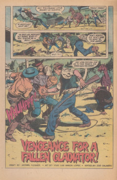 Extrait de Jonah Hex Vol.1 (DC Comics - 1977) -1- Vengeance for a Fallen Gladiator!