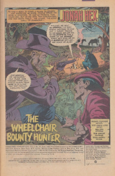 Extrait de Jonah Hex Vol.1 (DC Comics - 1977) -73- The Wheelchair Bounty Hunter