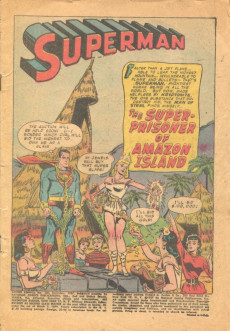Extrait de Action Comics (1938) -235- The Super-Prisoner of Amazon Island!