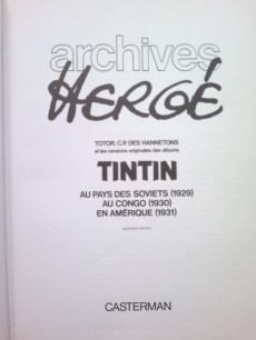 Extrait de Archives Hergé - Tome 1a1978
