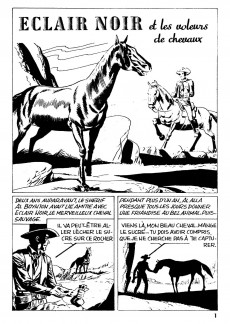 Extrait de Aventures BOUM (Éditions Mondiales) -24- Eclair noir et les voleurs de chevaux