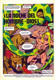 Extrait de Ka-Zar, rey de la jungla escondida (Bruguera - 1978) -3- ¡La amenaza de El Tigre!