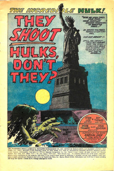 Extrait de The incredible Hulk Vol.1bis (1968) -142- They shoot Hulks, don't they ?