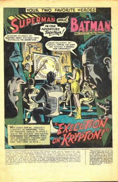 Extrait de World's Finest Comics (1941-1986) -191- Execution on Krypton !
