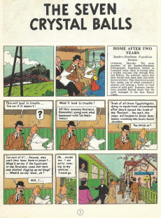 Extrait de Tintin (The Adventures of) -13- The Seven Crystal Balls