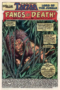Extrait de Tarzan Lord of the Jungle (1977) -12- Fangs of Death!