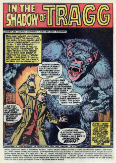 Extrait de Where Monsters Dwell Vol.1 (1970) -33- Tragg! The Thing That Stalks the Subways!