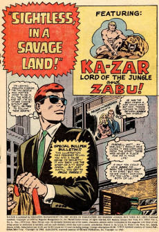 Extrait de Ka-Zar (1970) -2- Sightless, in a Savage Land!