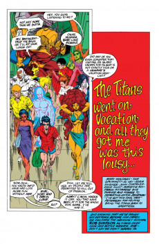 Extrait de The new Titans (1988)  -93- The Titans Went on Vacation and All They Got Me Was This Lousy...