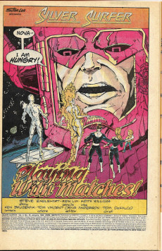 Extrait de Silver Surfer Vol.3 (1987) -19- Playing with matches