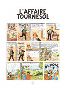 Extrait de Tintin (Fac-similé couleurs) -18- L'affaire Tournesol