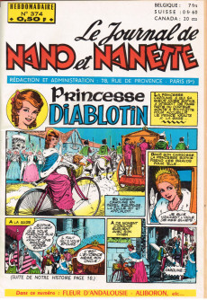 Extrait de (Recueil) Nano et Nanette (Le Journal de) -27- Album N°27 (du n°374 au n°383)
