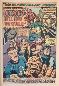 Extrait de Fantastic Four Vol.1 (1961) -150- At Last! The Wedding of Crystal and Pietro! -- But Ultron Grabs the Bridal Bouquet -- And the Bride!