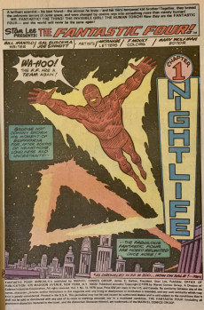 Extrait de Fantastic Four Vol.1 (1961) -AN13- Nightlife