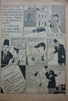 Extrait de Les aventures de Jacquy et Marcou - Le secret du Mastaba