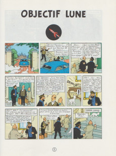 Extrait de Tintin (Historique) -16C9- Objectif lune