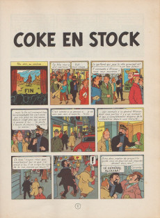 Extrait de Tintin (Historique) -19B37- Coke en stock