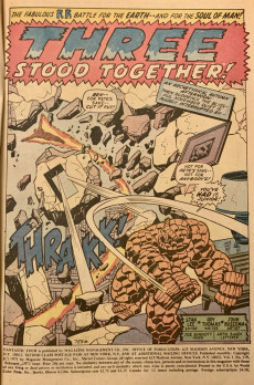Extrait de Fantastic Four Vol.1 (1961) -119- Three Stood together!