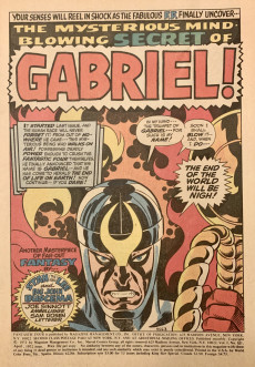 Extrait de Fantastic Four Vol.1 (1961) -121- The mysterious mind-blowing secret of Gabriel!