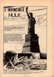 Extrait de Hulk (1re Série - Arédit - Flash) -9- L'invincible Hulk
