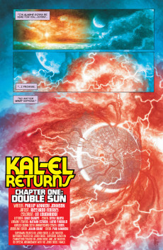 Extrait de Action Comics (1938) -1047- Kal-El Returns - Chapter One : Double Sun