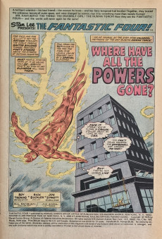 Extrait de Fantastic Four Vol.1 (1961) -168- Where have all the powers gone?