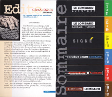 Extrait de (Catalogues) Éditeurs, agences, festivals, fabricants de para-BD... - Le Lombard - 2002 - Catalogue