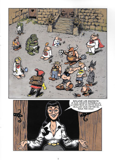 Extrait de Atomic Comics -1- L'école des superhéros avec Gronan le chti barbare et Hiroshiboy le surmioche atomique