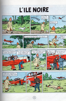 Extrait de Tintin (Historique) -7C6- L'île noire