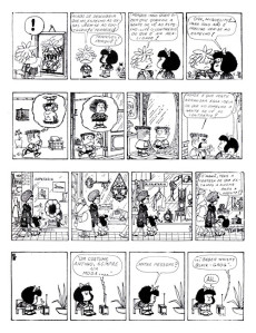 Extrait de Mafalda (Dom Quixote) -1- Mafalda, A Contestatária