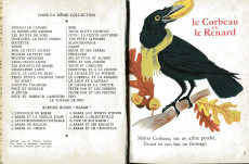 Extrait de Les albums Roses (Hachette) -63a1955- Le Corbeau et le Renard