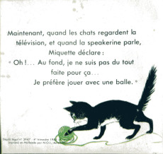 Extrait de Mini-Livres Hachette -91- Pat, le Chat de la Télévision