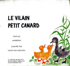 Extrait de Mini-Livres Hachette -108a1966- Le vilain petit canard
