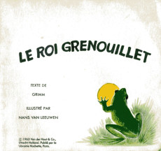 Extrait de Mini-Livres Hachette -109a1966- Le Roi Grenouillet