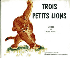 Extrait de Mini-Livres Hachette -127a1966- Trois petits lions