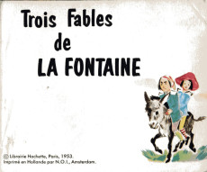 Extrait de Mini-Livres Hachette -143a1967- Trois Fables de La Fontaine
