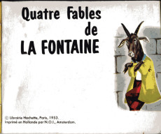 Extrait de Mini-Livres Hachette -144a1967- Quatre Fables de La Fontaine