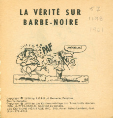 Extrait de Le vieux Nick et Barbe-Noire -INT-MR- La vérité sur Barbe-Noire