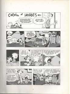 Extrait de Calvin et Hobbes -12a1997- Quelque chose bave sous le lit !