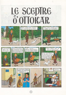 Extrait de Tintin (Historique) -8C8bis- Le sceptre d'Ottokar